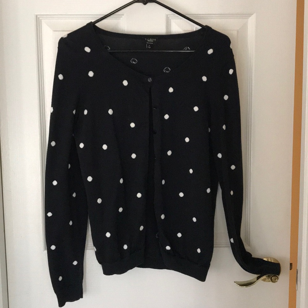 Black and white cardigan